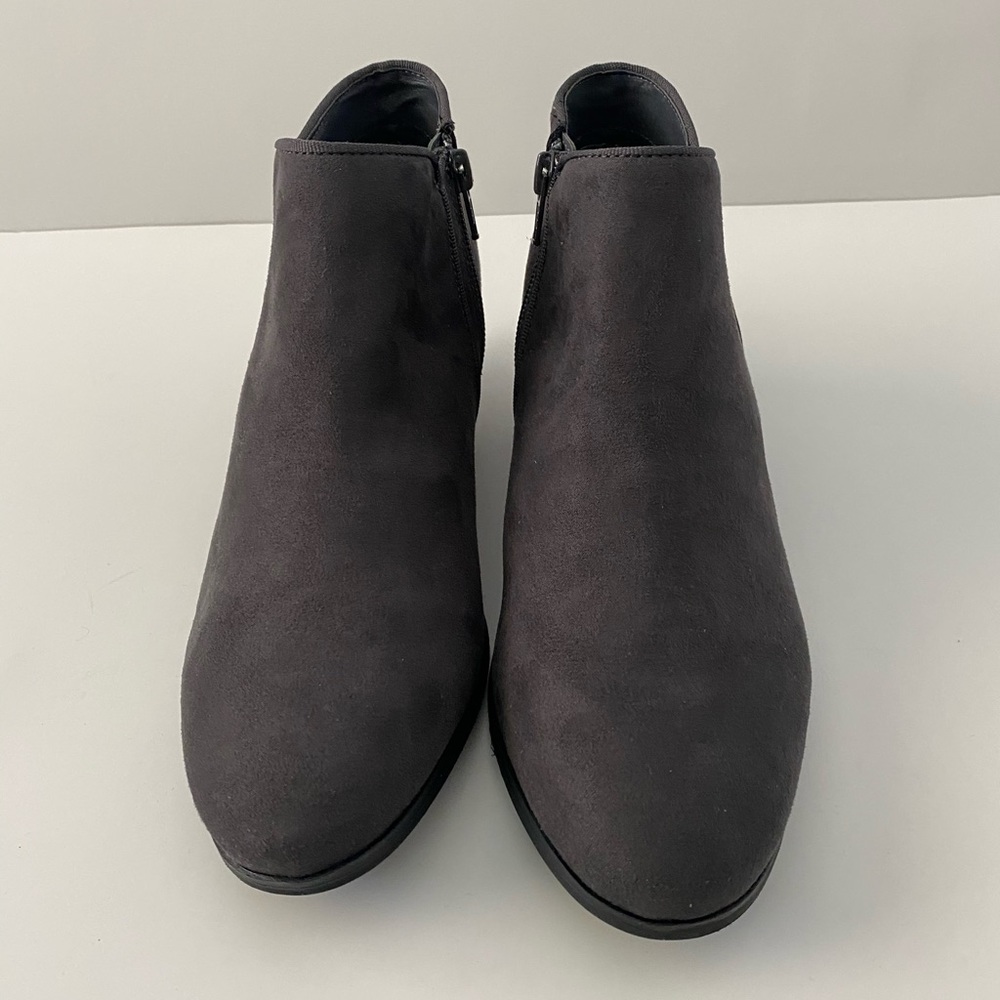 Style & Co Charcoal Suede Bootie